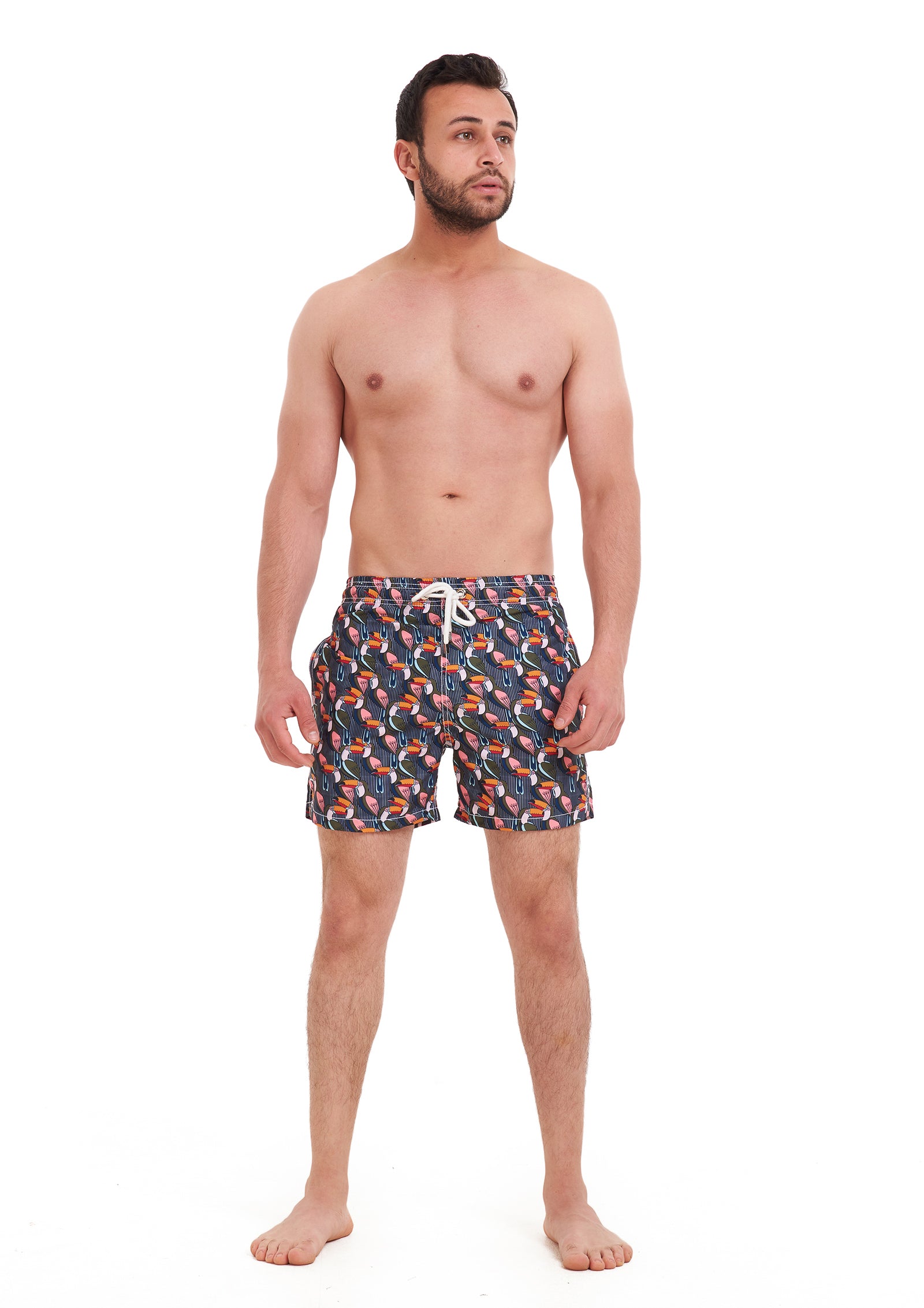 Striped Tucan SWIM SHORT